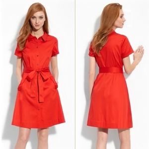 Kate Spade Harriet Red Shirt Dress